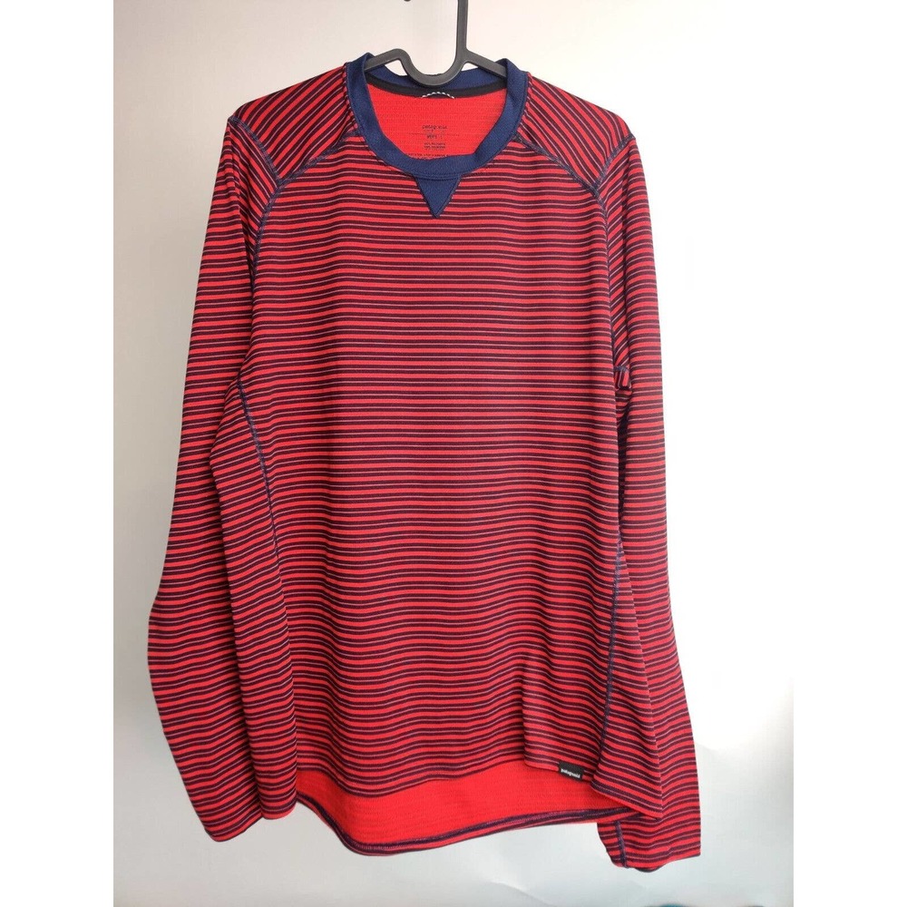Patagonia Capilene 3 Midweight Men Shirt Long Sleeve Stripes Casual Sz L